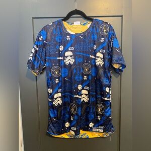 Reversible Milwaukee brewers and Star Wars shirt